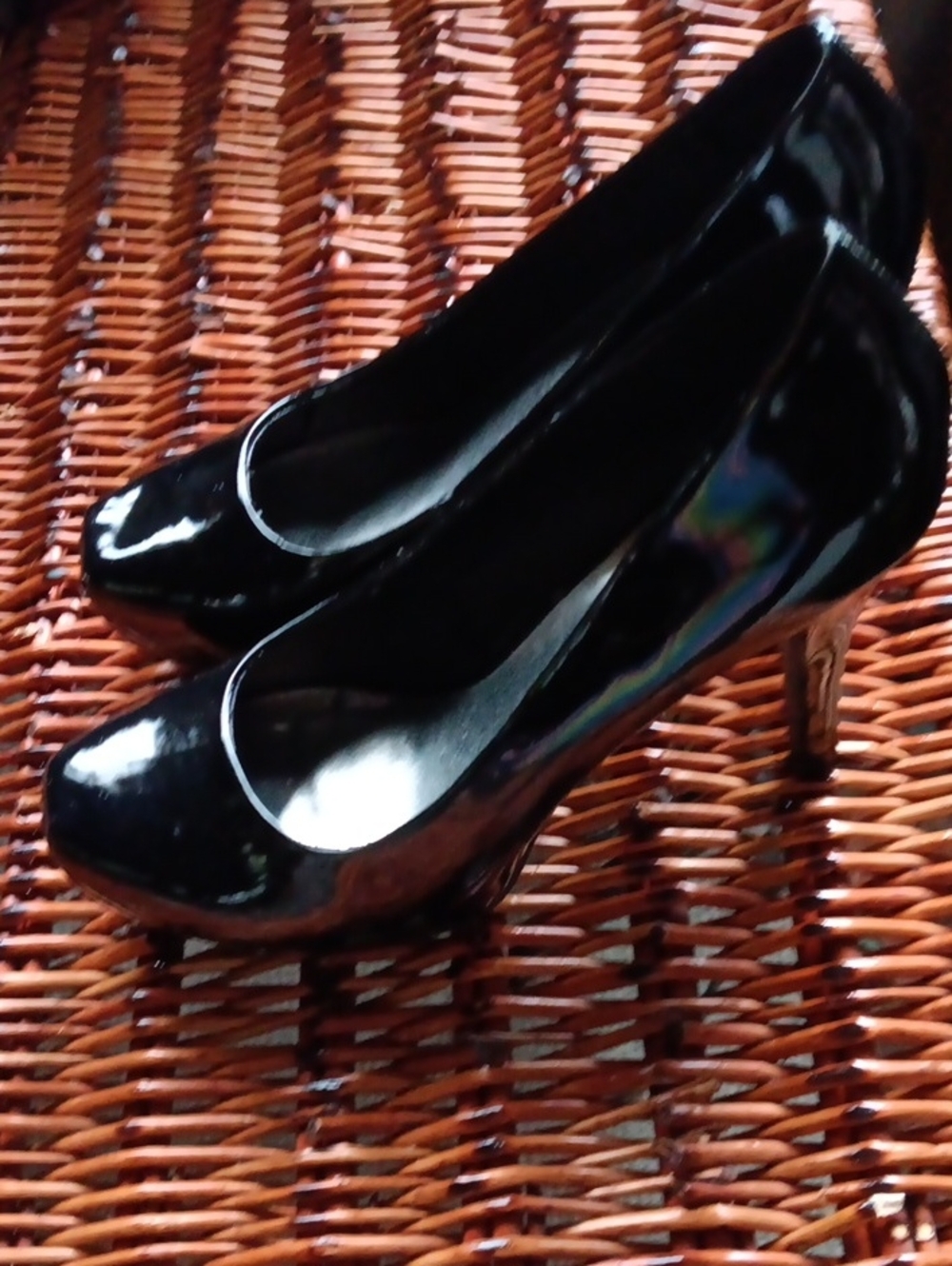 Candie's Black Patent High Heel Pumps